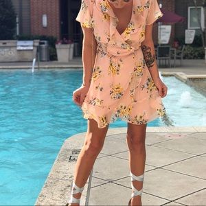 Floral Wrap Dress